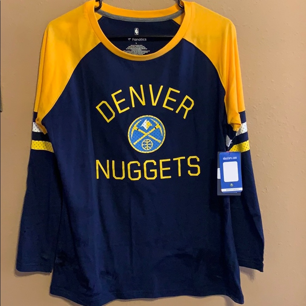 🏀NBA Fanatics Denver Nuggets Long Sleeve T shirt
